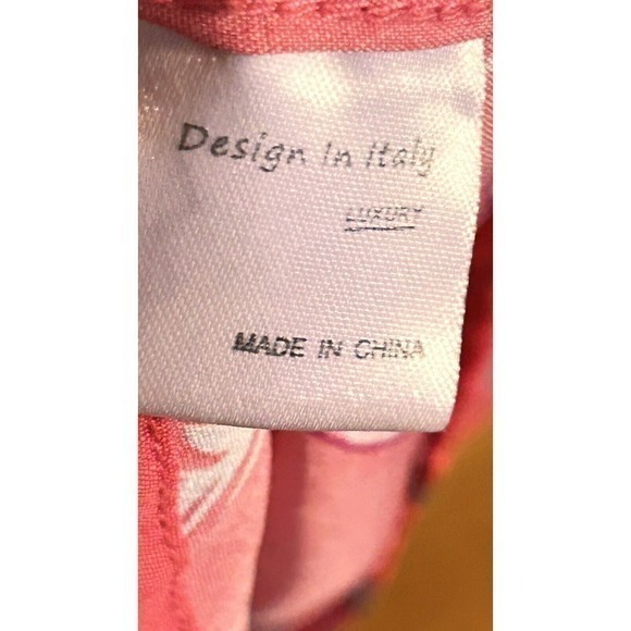 Design In Italy Flamingo Hawaiian Camp Cruise Golf Tropical Shirt Sz L.‎ - Picture 6 of 6